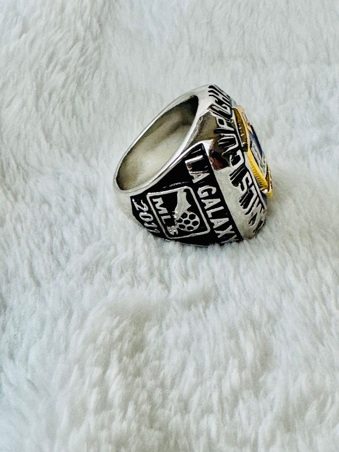 2011 MLS Cup LA Galaxy Championship Replica Ring Stadium Giveaway - EB Sports Championship Rings