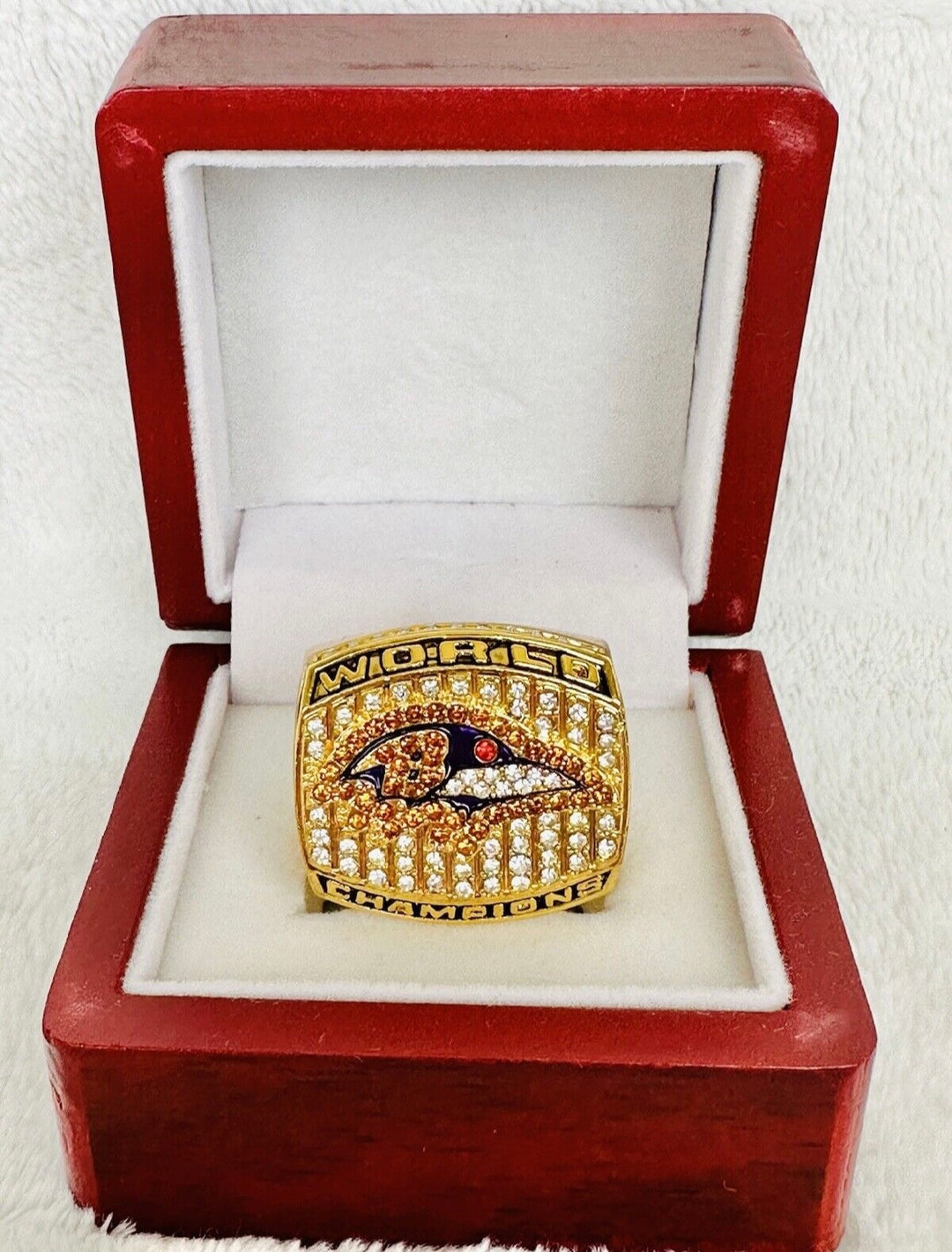 Baltimore Ravens Super Bowl Ring W Box, US Ship NFL 2000