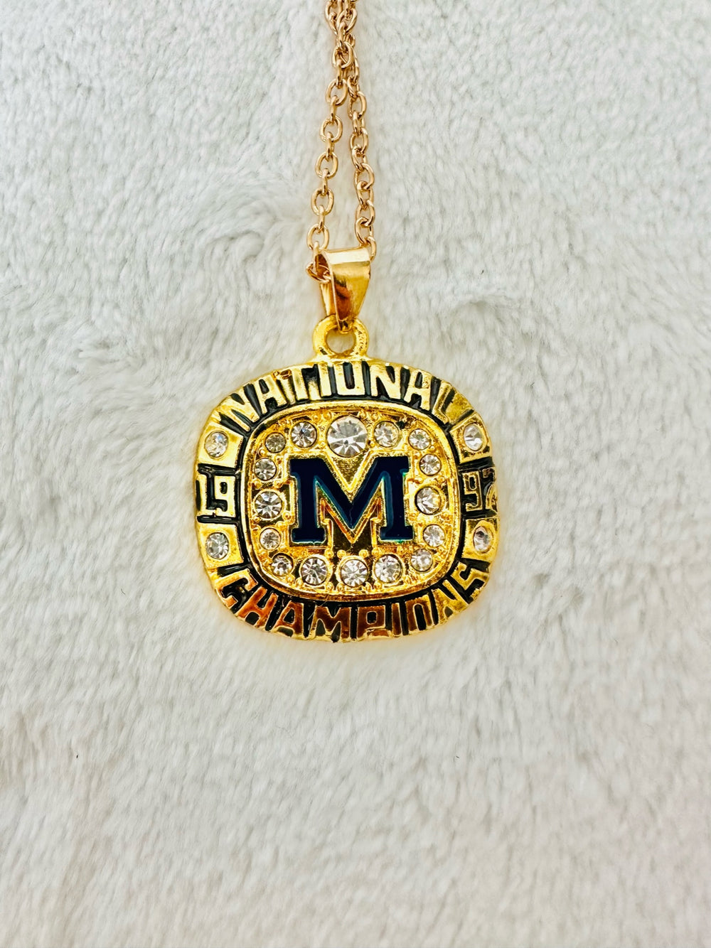 1997 Michigan Wolverines National Championship Pendant - EB Sports Championship Rings