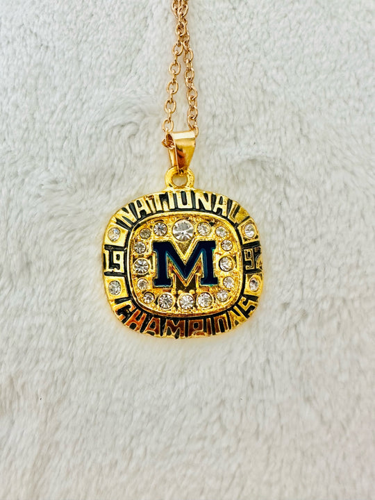 1997 Michigan Wolverines National Championship Pendant - EB Sports Championship Rings