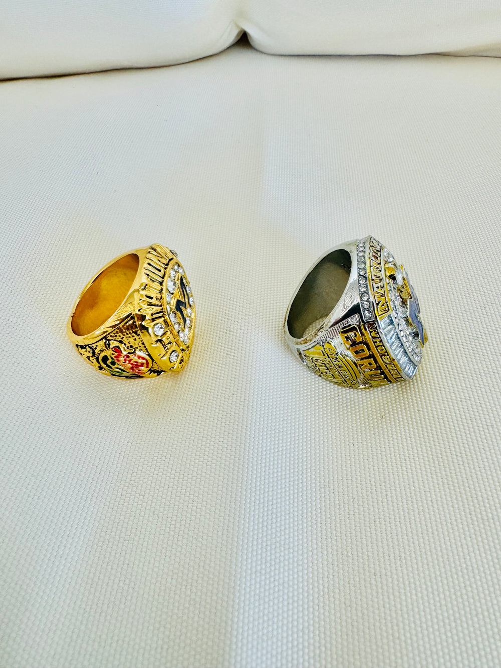 2 PCS Michigan Wolverines National Championship Ring Set, US SHIP 1997/2024 - EB Sports Championship Rings