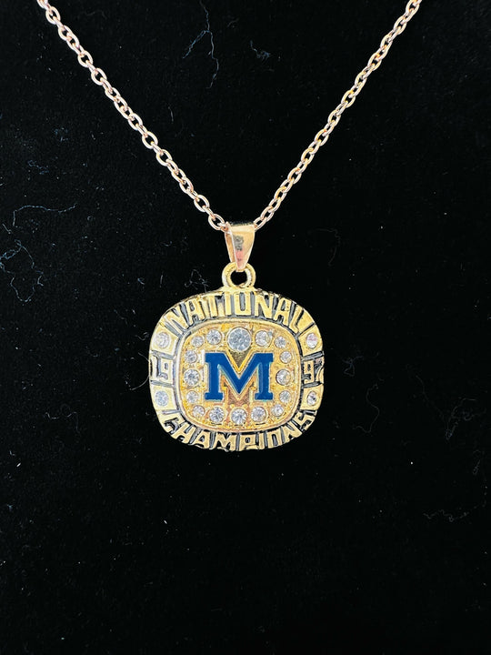 1997 Michigan Wolverines National Championship Pendant - EB Sports Championship Rings