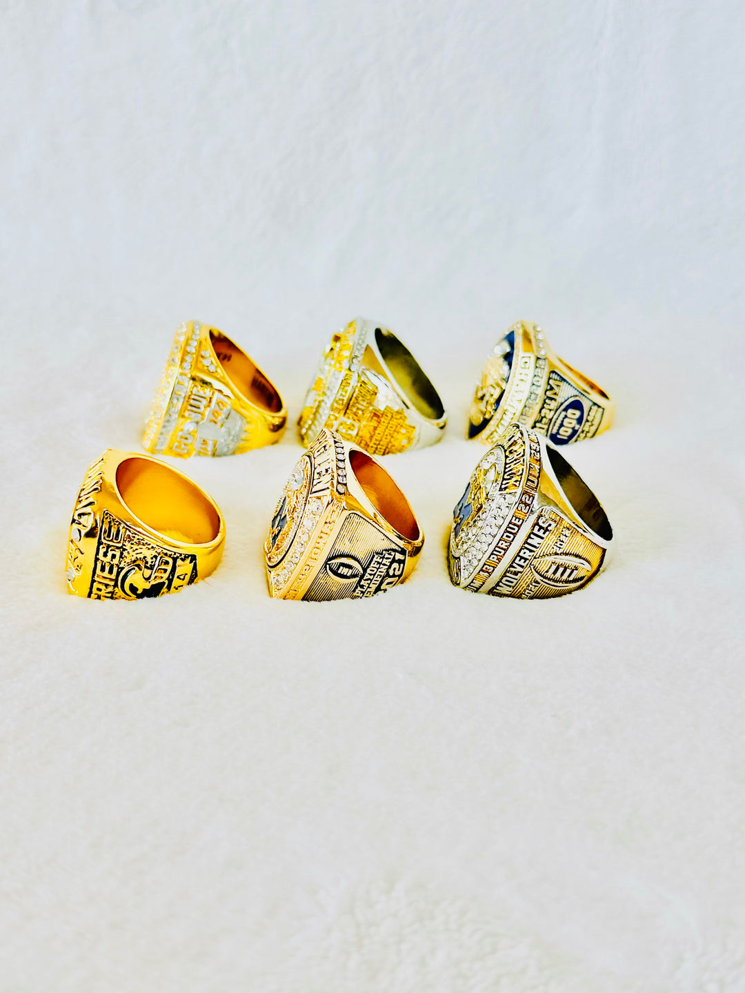 6 PCS Michigan Wolverines Championship Ring, US SHIP 1997/2021/2022/2023/2024 National Championship - EB Sports Championship Rings