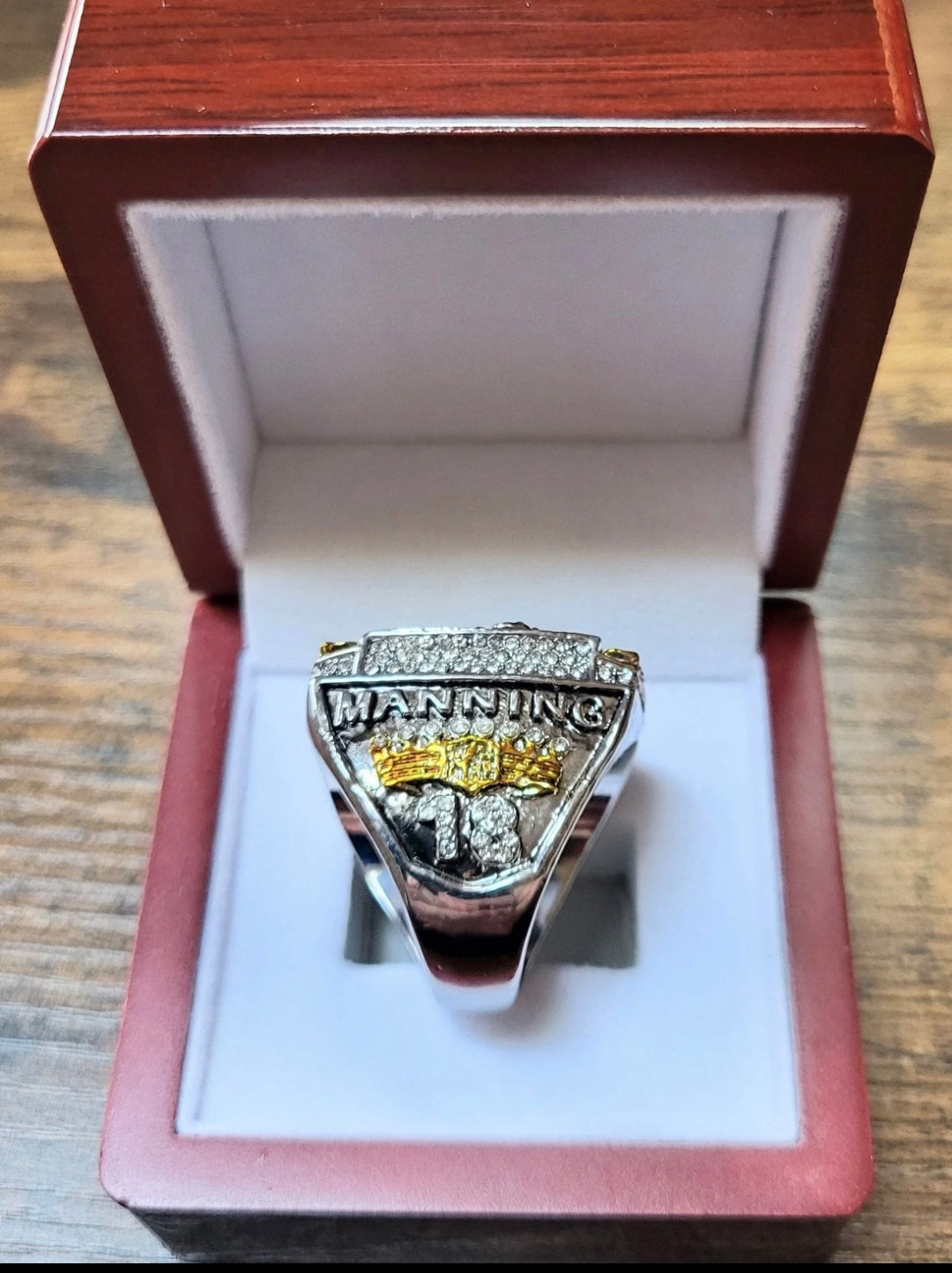 2015 Peyton Manning/ Broncos Super Bowl Championship Ring Set with box, US SHIP - EB Sports Championship Rings