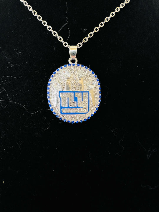 2011 New York Giants Super Bowl Pendant - EB Sports Championship Rings