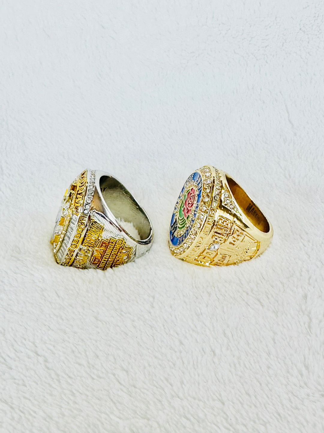 2 PCS 2024 Michigan Wolverines National Championship Ring Set W Box, US SHIP - EB Sports Championship Rings