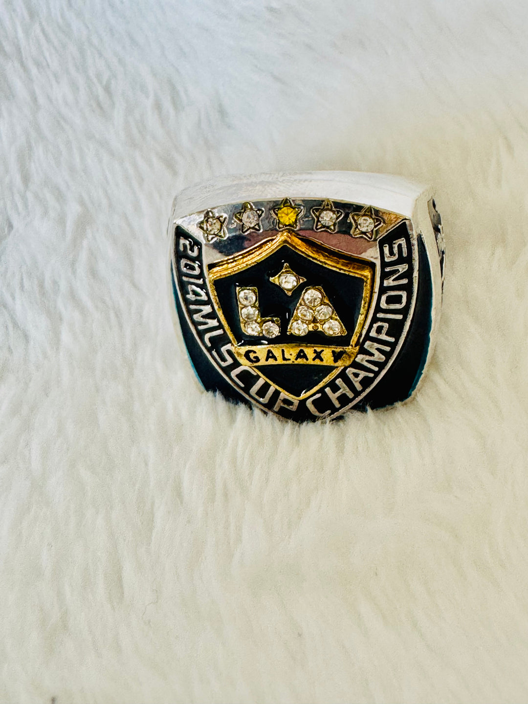 2014 MLS Cup LA Galaxy Championship Replica Ring, Stadium Giveaway - EB Sports Championship Rings