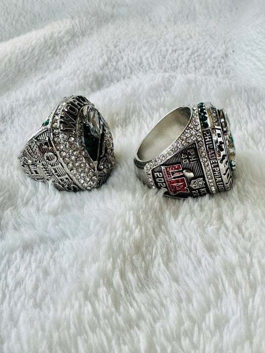 Limited Edition Philadelphia Eagles Super Bowl 2017/2024 Replica Ring Set - EB Sports Championship Rings