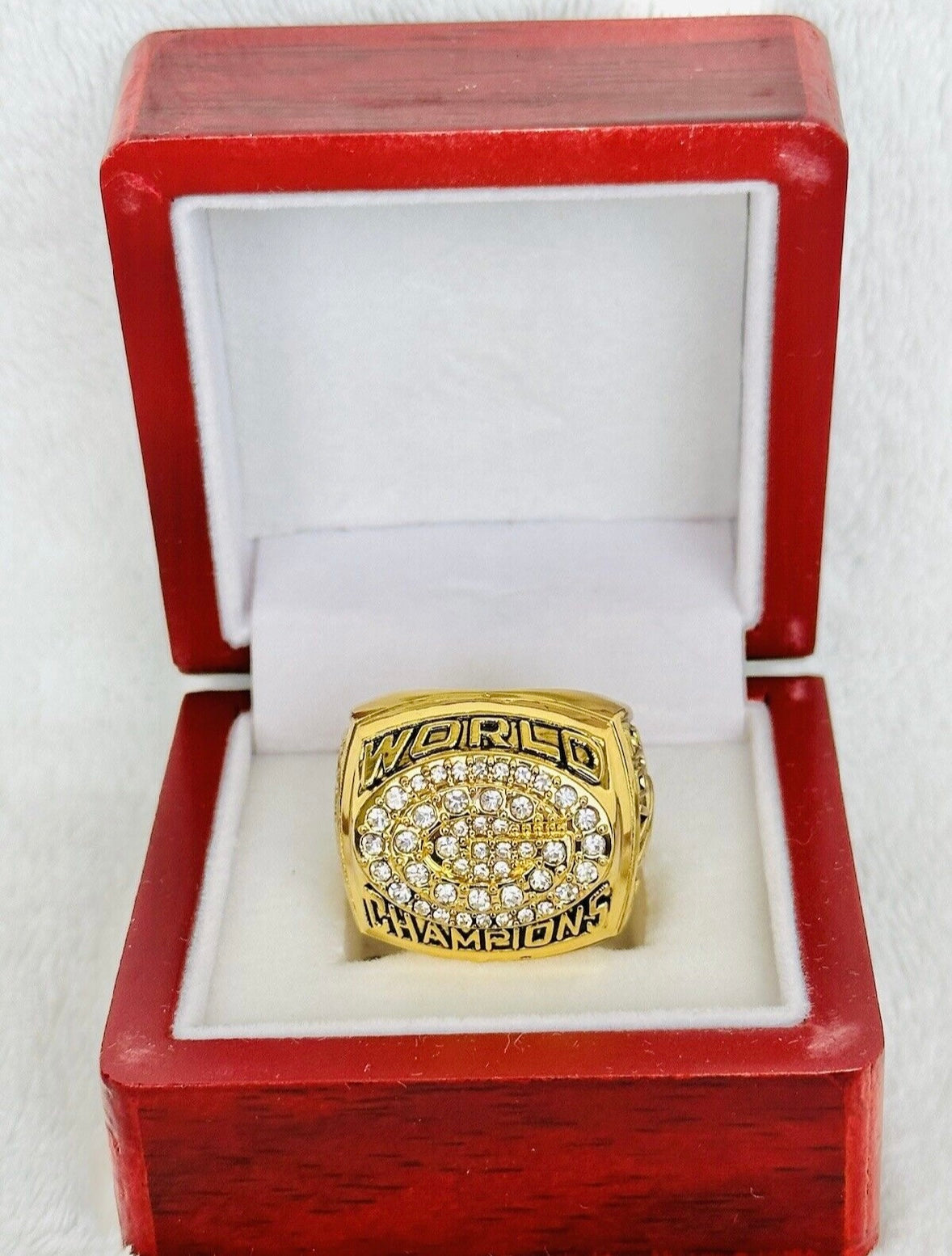 1996 Green Bay Packers Championship Replica Ring W Box, Favre, US SHIP - EB Sports Championship Rings