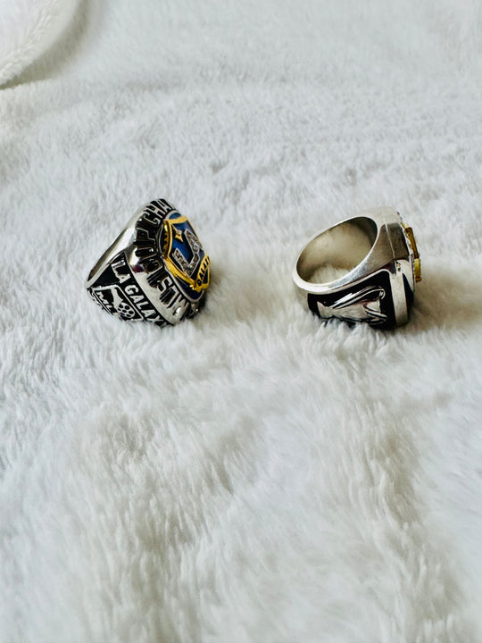 2011 & 2014 MLS Cup LA Galaxy Championship Replica Ring Stadium Giveaway - EB Sports Championship Rings
