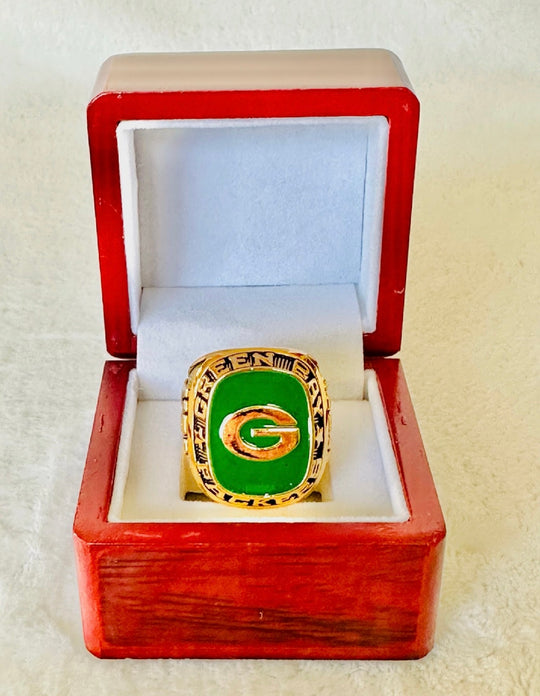 Green Bay Packers Team ring with box - EB Sports Championship Rings