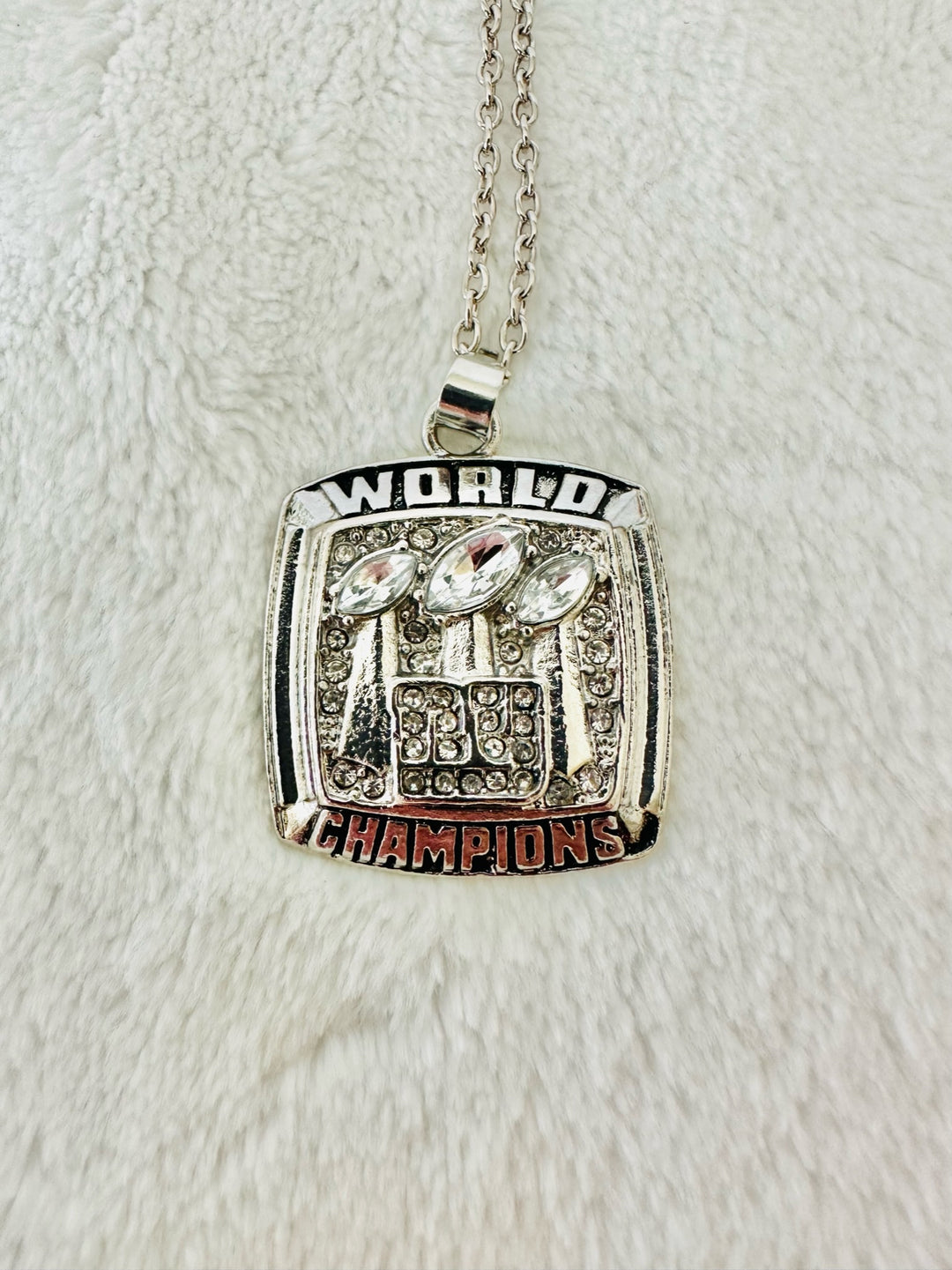 2007 New York Giants Super Bowl Pendant - EB Sports Championship Rings