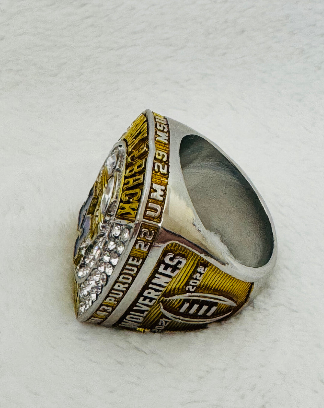 2022 Michigan Wolverines Replica Big Ten Championship Ring 24k, With Box - EB Sports Championship Rings