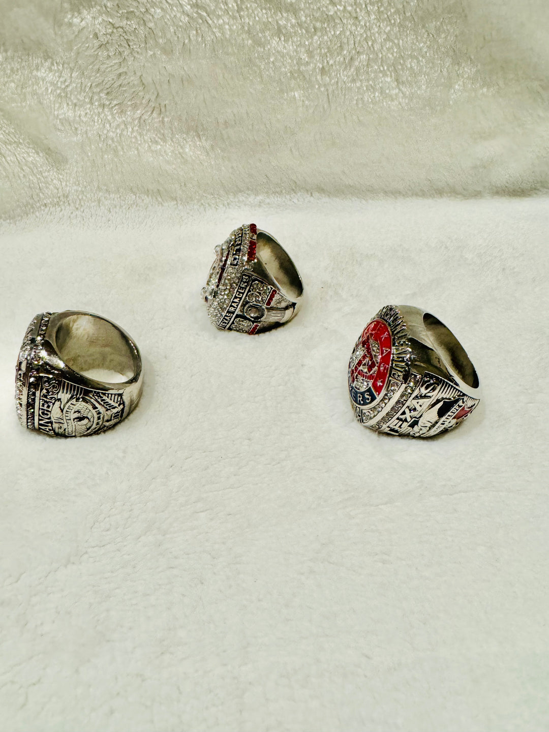 TEXAS RANGERS Championship RING Set W Box 2010/2011/2023 - EB Sports Championship Rings