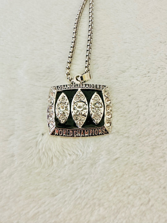 1983 Oakland Raiders Championship Super Bowl Pendant Necklace, US SHIP - EB Sports Champion's Cache