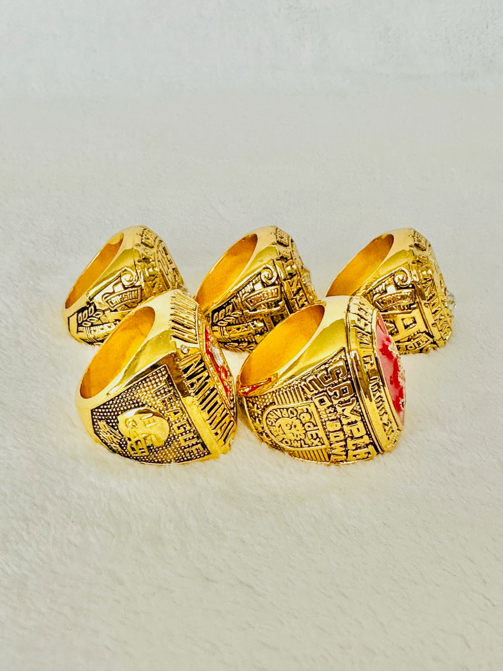 5 PCS Alabama Crimson Tide Championship Ring Set - EB Sports Champion's Cache