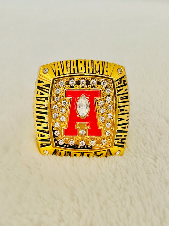 1992 Alabama Crimson Tide Championship Ring With Box - EB Sports Champion's Cache