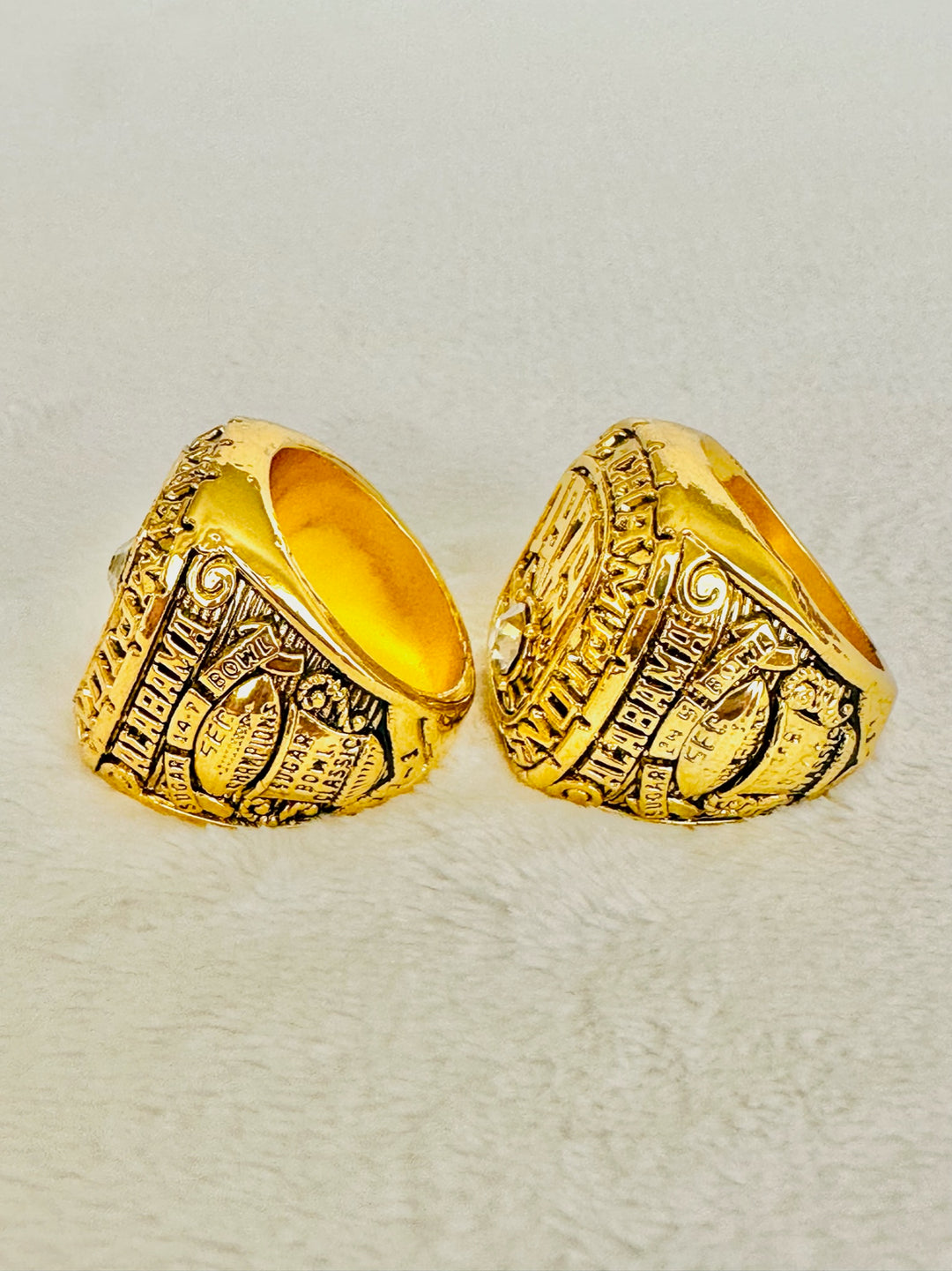 2 PCS Alabama Crimson Tide Championship Ring Set - EB Sports Champion's Cache