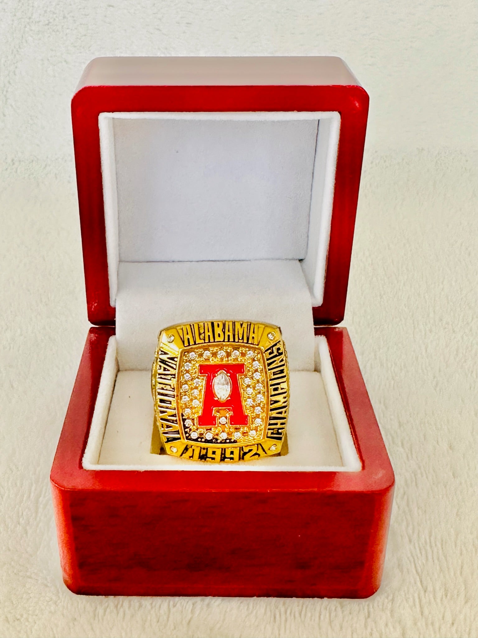 1992 Alabama Crimson Tide Championship Ring With Box - EB Sports Champion's Cache