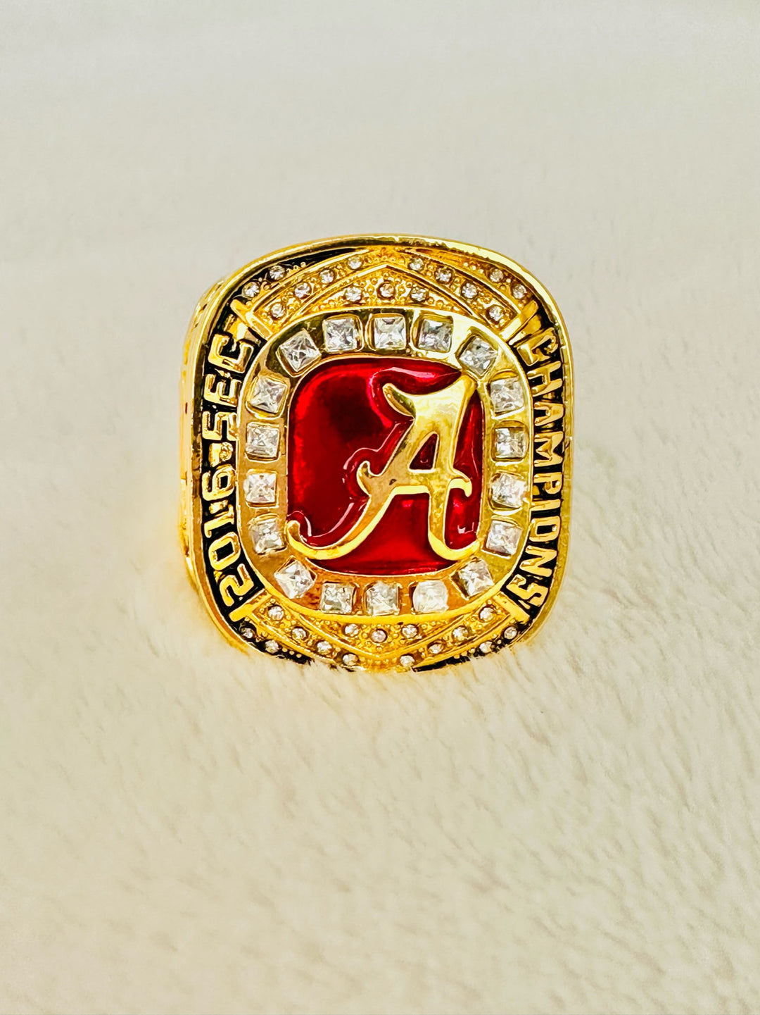 2016 Alabama Crimson Tide Championship Ring With Box - EB Sports Champion's Cache