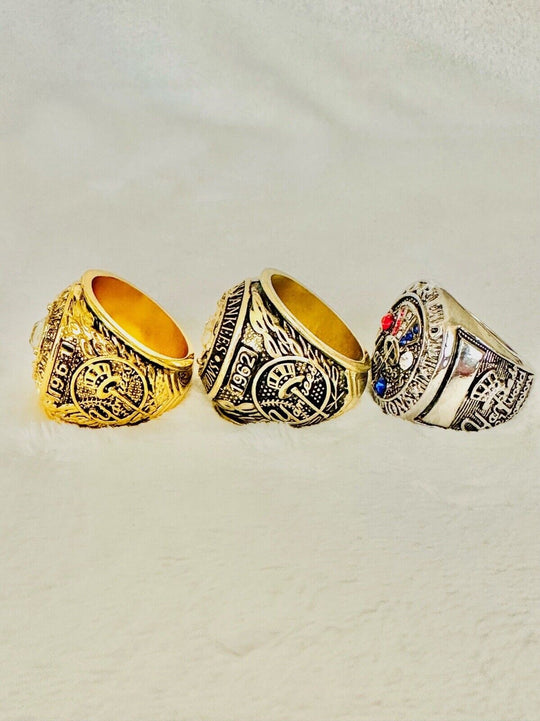 3 PCS NEW YORK Yankees World Series Champions Ring Set, US SHIP 1961/62/63 - EB Sports Champion's Cache