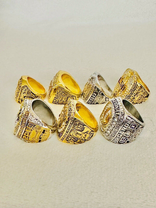 7 PCS LSU Tigers National Championship Ring W Box, US SHIP 1958-2020 - EB Sports Champion's Cache