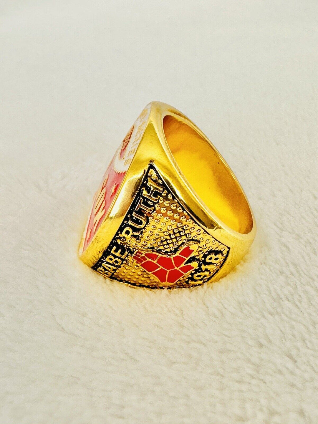 1918 Red Sox World Series 18k Gold Plated Championship Ring,  SHIP - EB Sports Champion's Cache