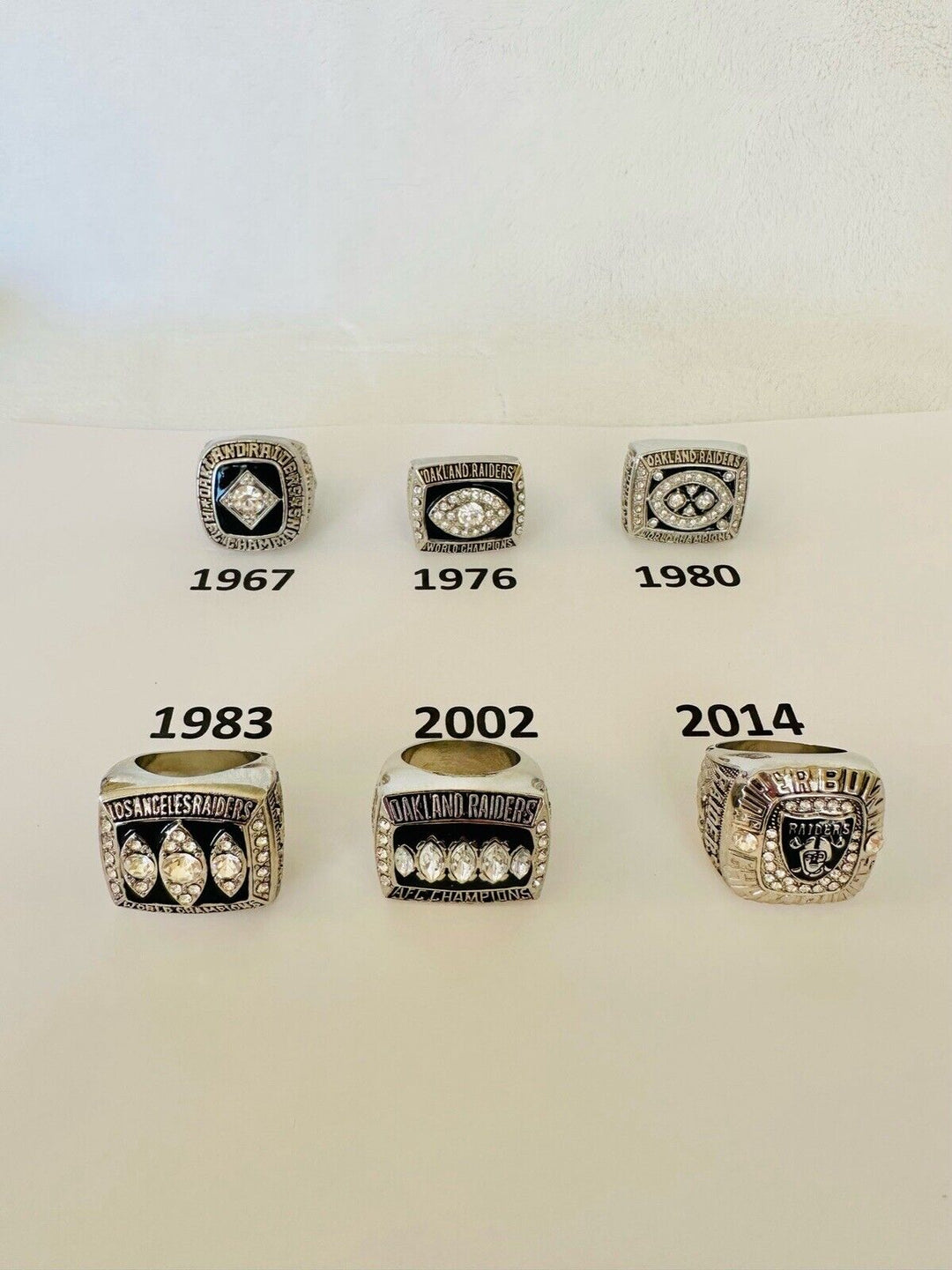 Oakland Raiders Replica Championship Ring, US SHIP, PICK YOUR RING!!! - EB Sports Champion's Cache