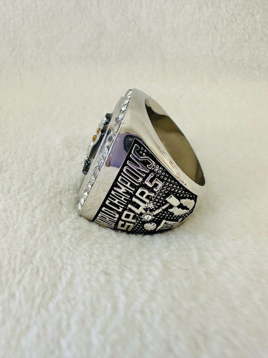 1999 NBA San Antonio Spurs World Championship Replica Ring,  SHIP - EB Sports Champion's Cache