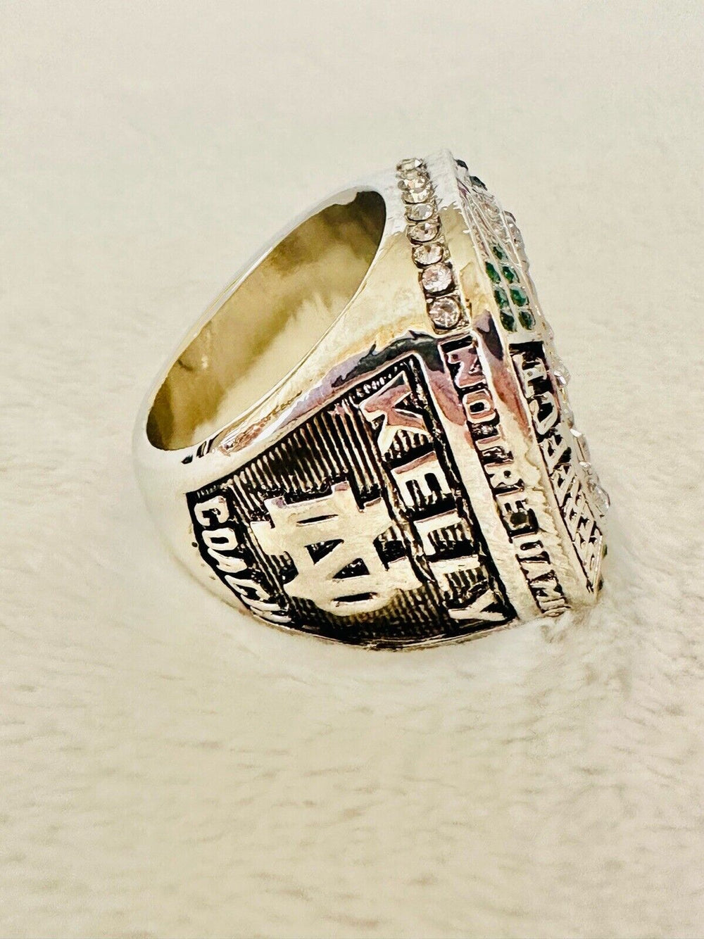 2018 Nore Dame Championship Display fan Ring, US SHIP, Kelly - EB Sports Champion's Cache
