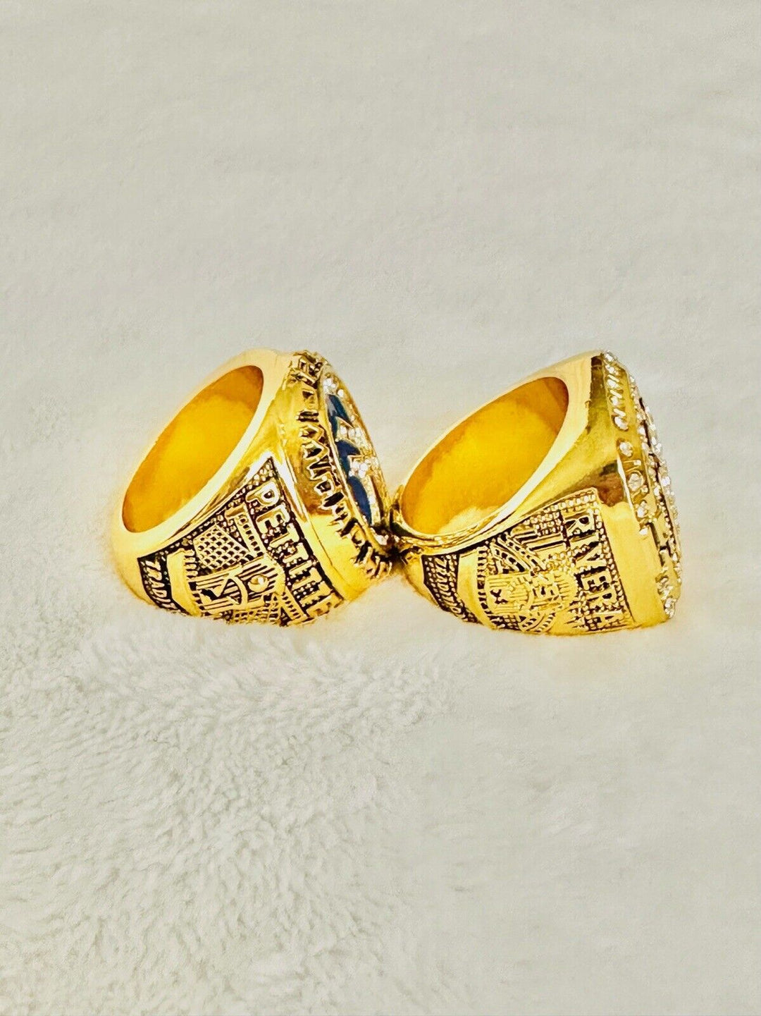 2 PCS NEW YORK Yankees World Series Champions Ring Set W Box, US SHIP 1998/1999 - EB Sports Champion's Cache