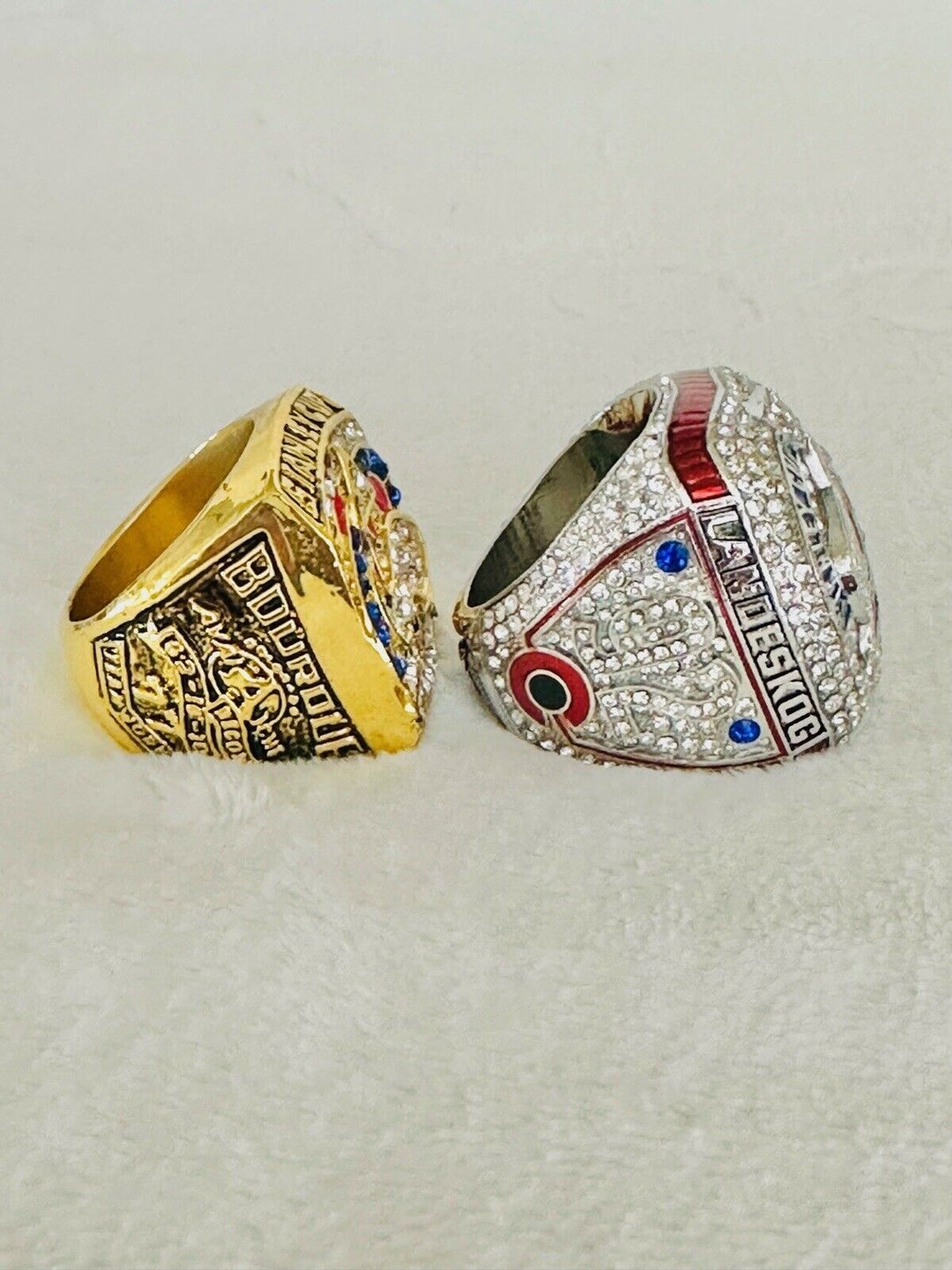 2 Colorado Avalanche Stanley Cup Championship ring Set W Box, US SHIP 2001/2022 - EB Sports Champion's Cache