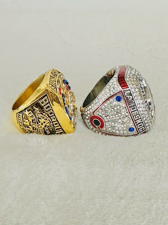 2 Colorado Avalanche Stanley Cup Championship ring Set W Box, US SHIP 2001/2022 - EB Sports Champion's Cache