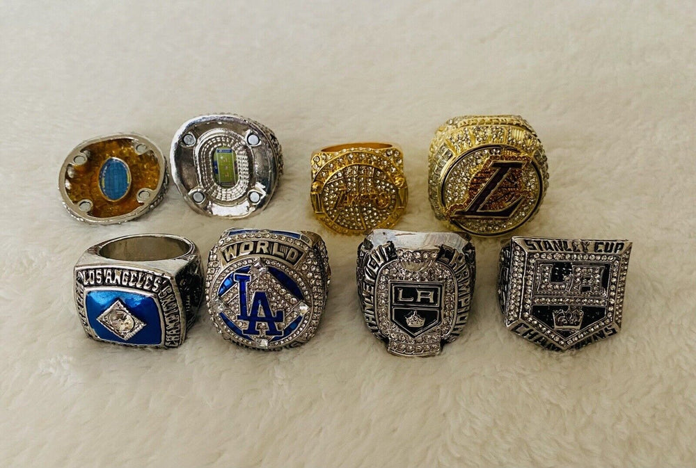 Los Angeles Ultimate Collection Championship Ring SET, US Ship NFL/MLB/NBA - EB Sports Champion's Cache
