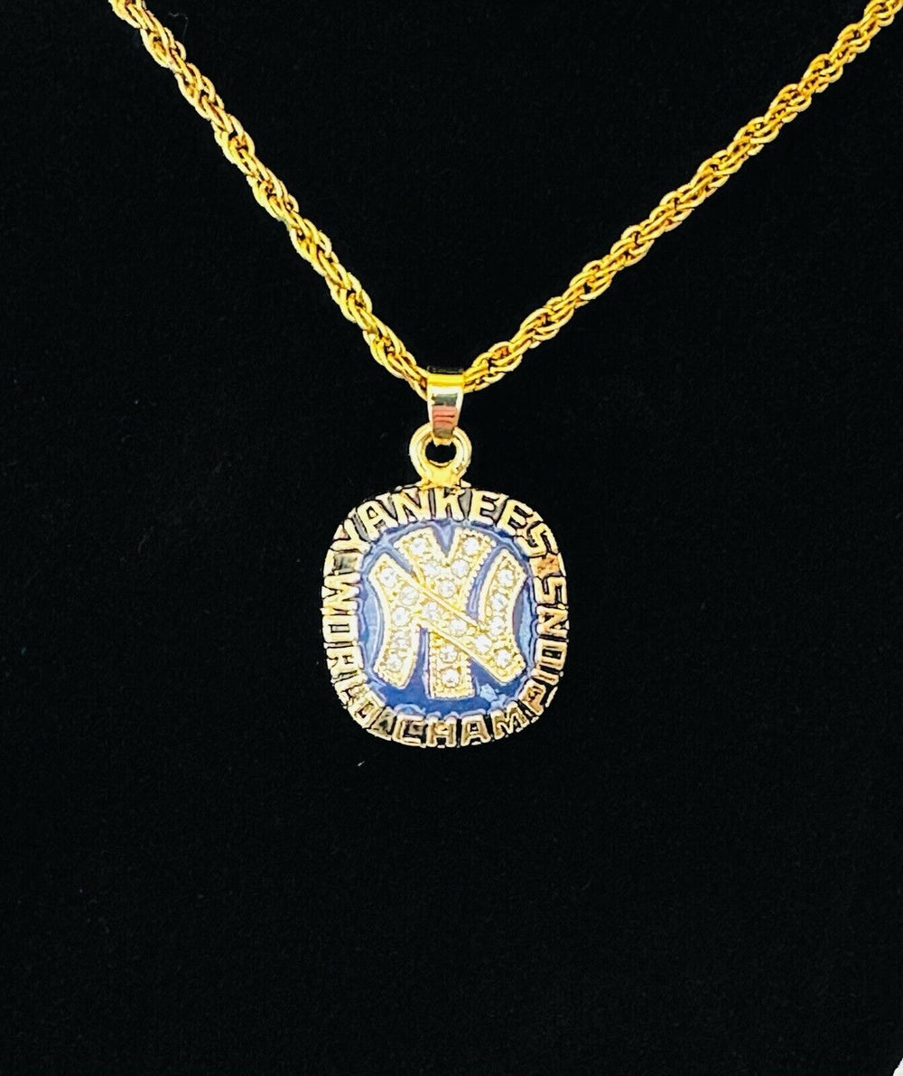1977 NEW YORK Yankees World Series Championship Pendant Necklace,  SHIP - EB Sports Champion's Cache