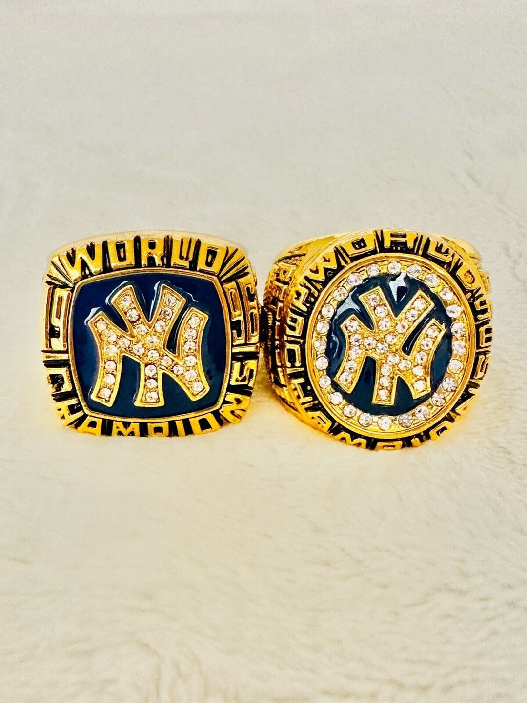 7 PCS NEW YORK Yankees World Series Champions Ring Set W Box, US SHIP 1977-2009 - EB Sports Champion's Cache