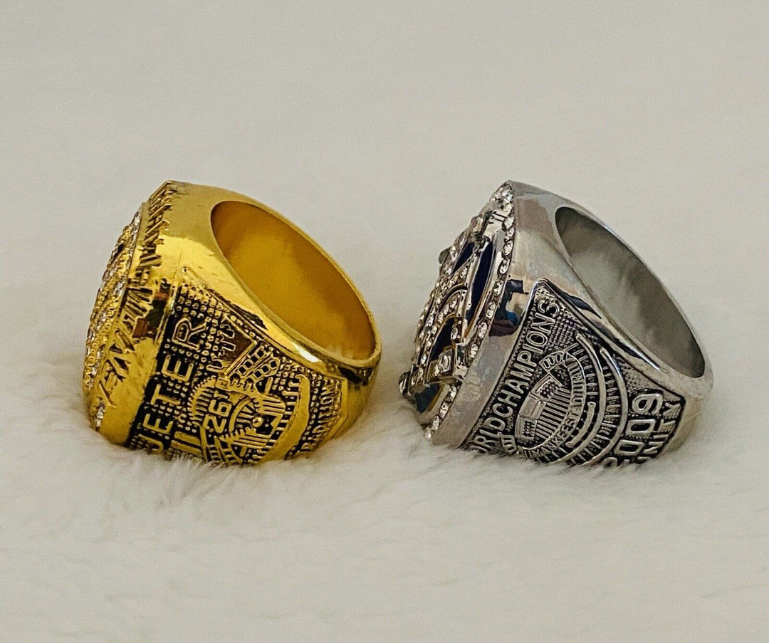 2 PCS NEW YORK Yankees World Series Champions Ring Set,  SHIP 2000/09 - EB Sports Champion's Cache