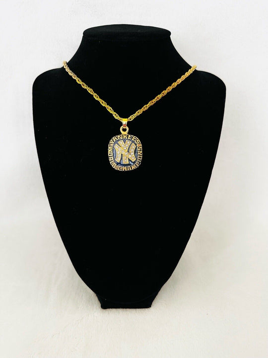 1977 NEW YORK Yankees World Series Championship Pendant Necklace,  SHIP - EB Sports Champion's Cache