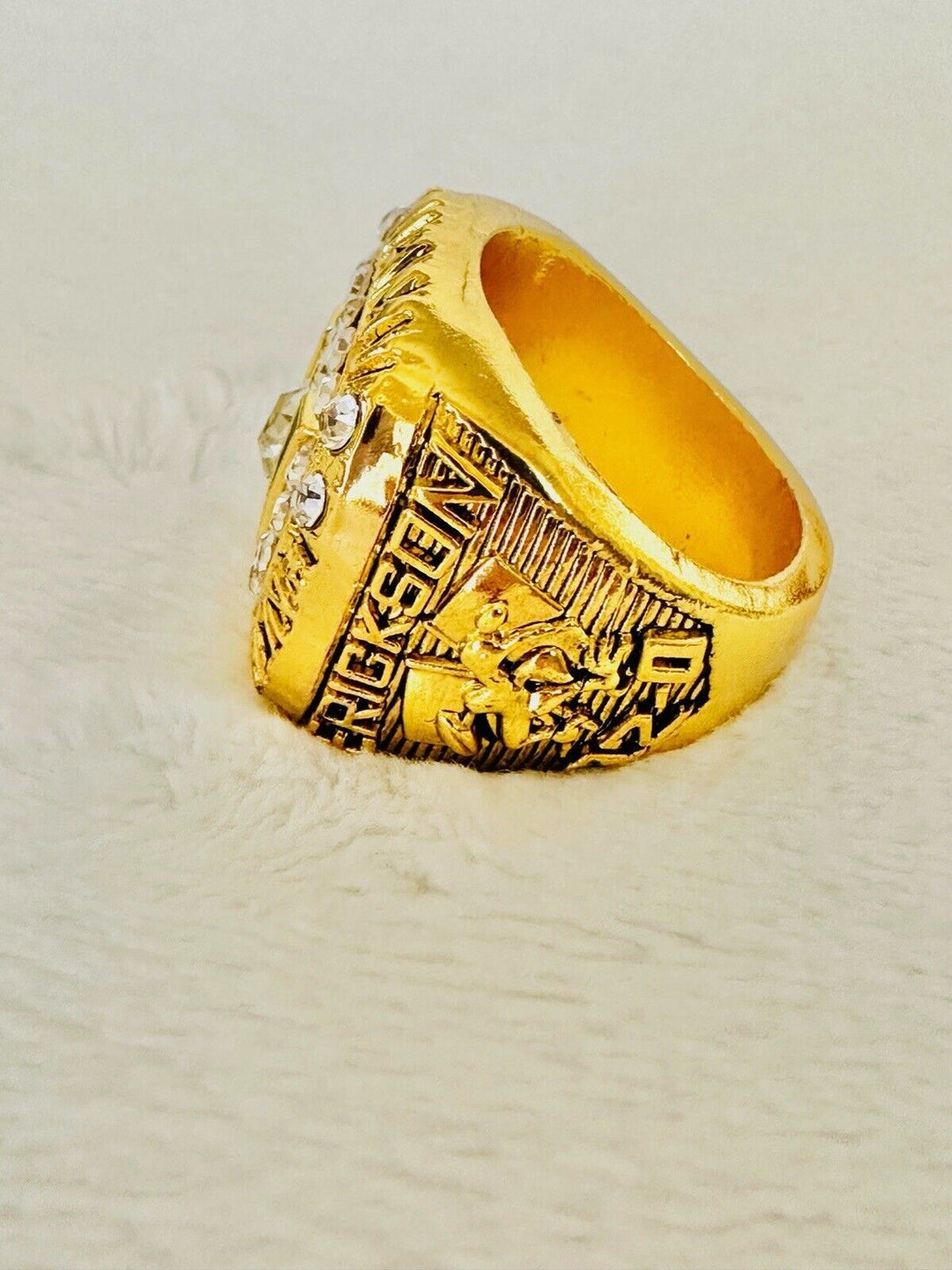 1991 Miami Hurricanes NCAA 18k GP Brass Championship Ring, US SHIP - EB Sports Champion's Cache