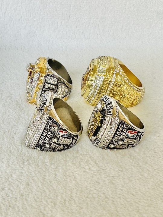 4 PCS Lebron James Ultimate Championship Ring Set,  SHIP - EB Sports Champion's Cache