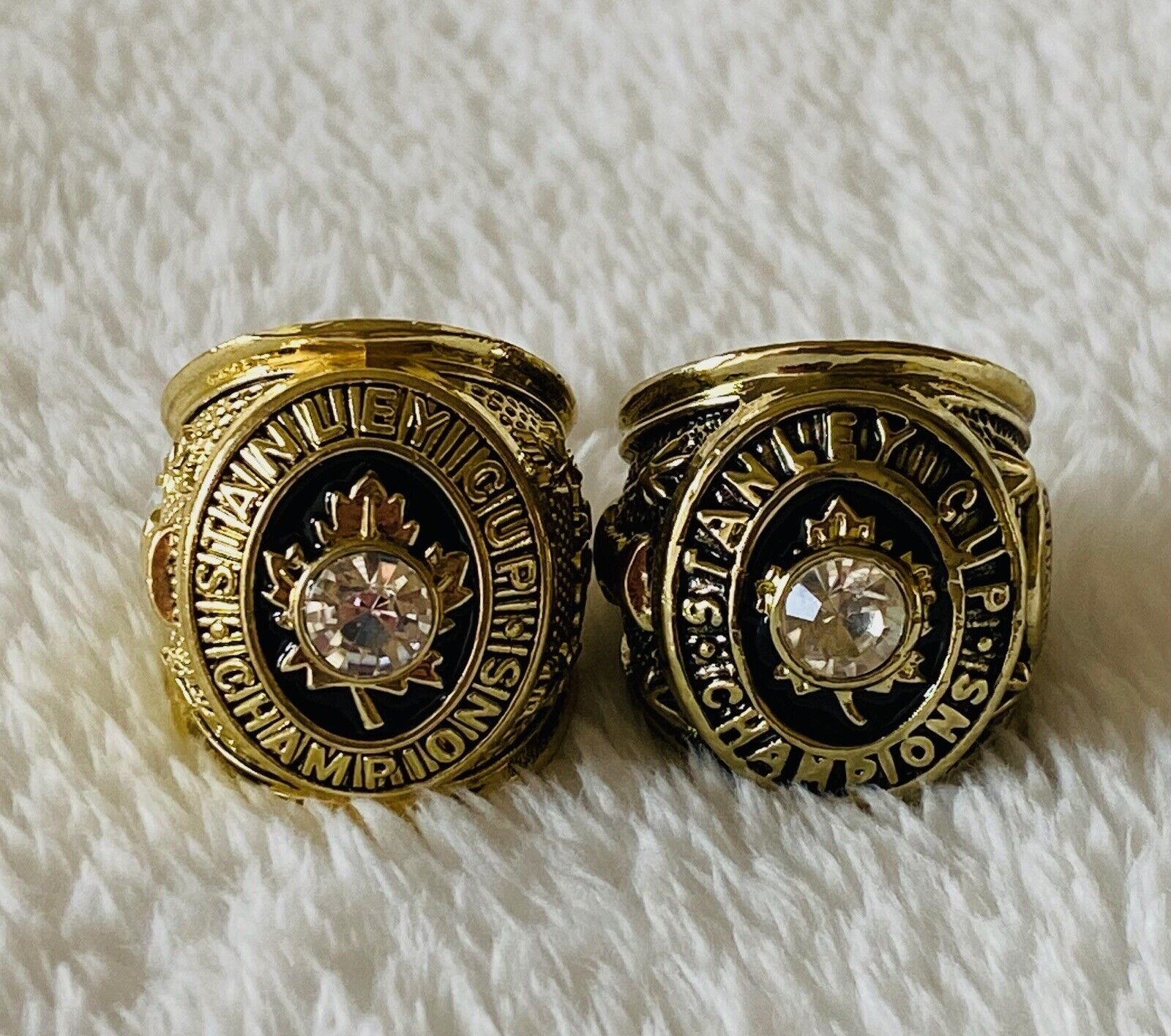 2 PCS Toronto Maple Leafs Stanley Cup Championship Ring Set,  SHIP 1962/63 - EB Sports Champion's Cache