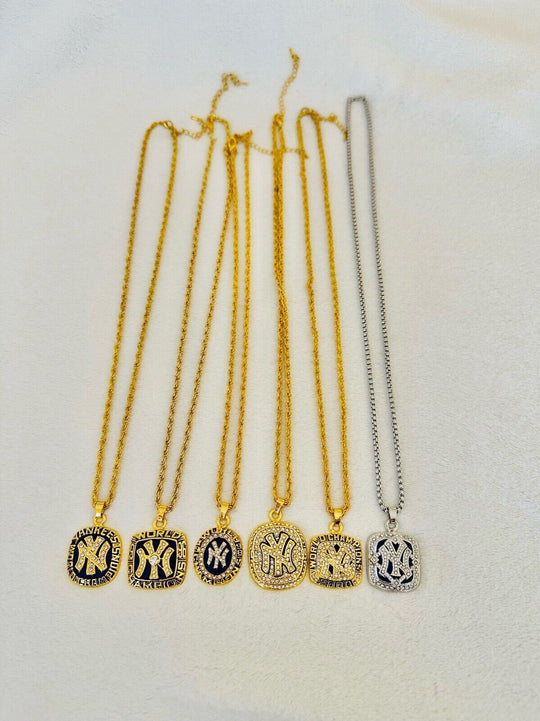 6 PCS NEW YORK Yankees World Series Championship Pendant Necklace,  SHIP - EB Sports Champion's Cache