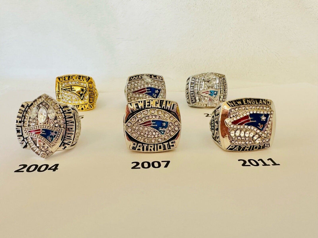 New England Patriots Championship Ring W Box Brady, US SHIP, PICK YOUR RING! - EB Sports Champion's Cache
