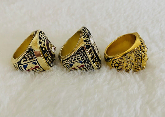 3 Pcs Los Angeles Lakers Ring Set,  SHIP 1982/85/87 - EB Sports Champion's Cache