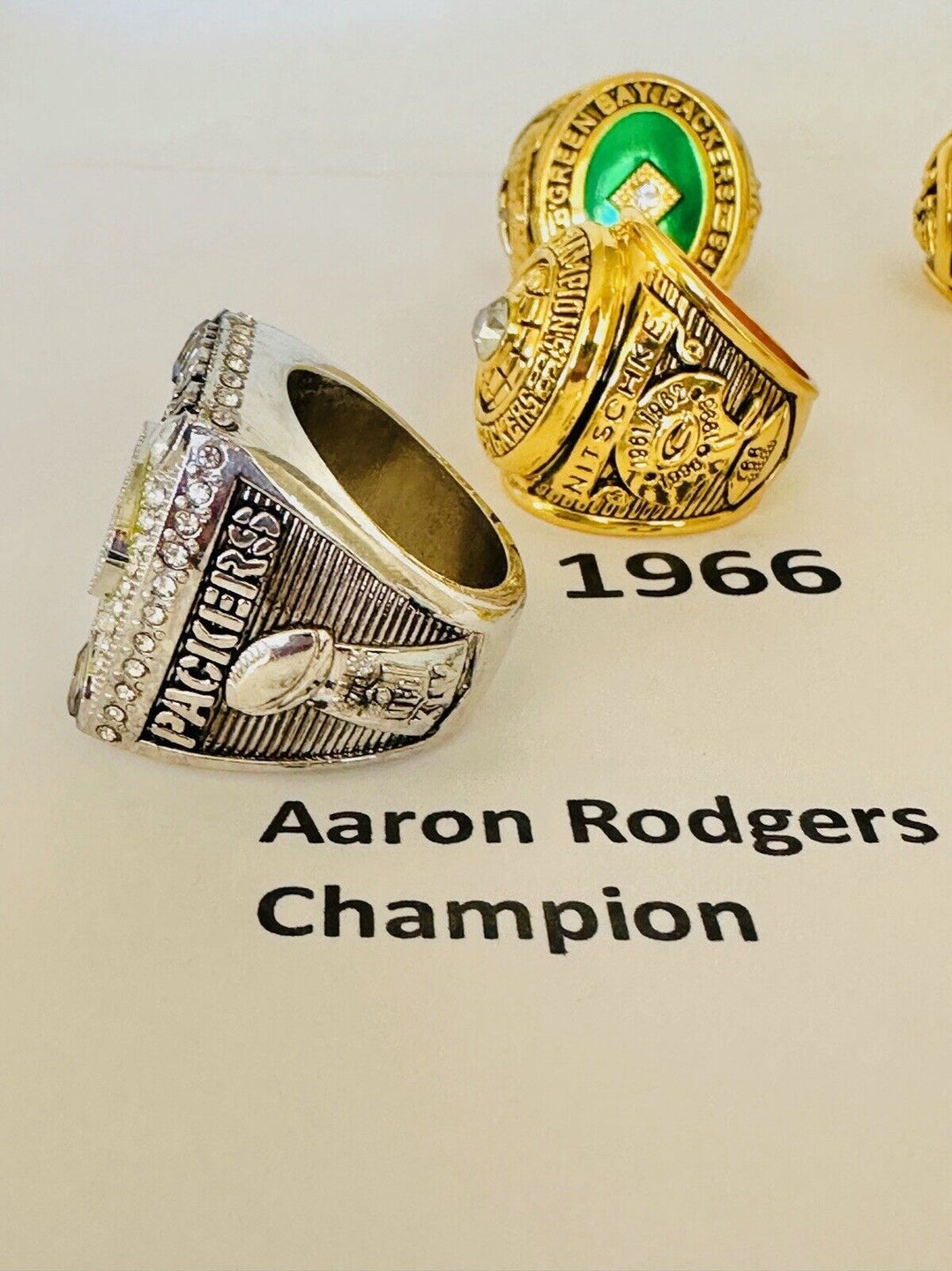 Green Bay Packers Championship Replica Ring W Box, US SHIP, PICK YOUR RING!!!! - EB Sports Champion's Cache