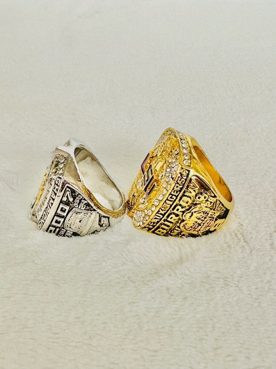 2 PCS LSU Tigers National Championship Ring W Box, US SHIP 2007/19 - EB Sports Champion's Cache