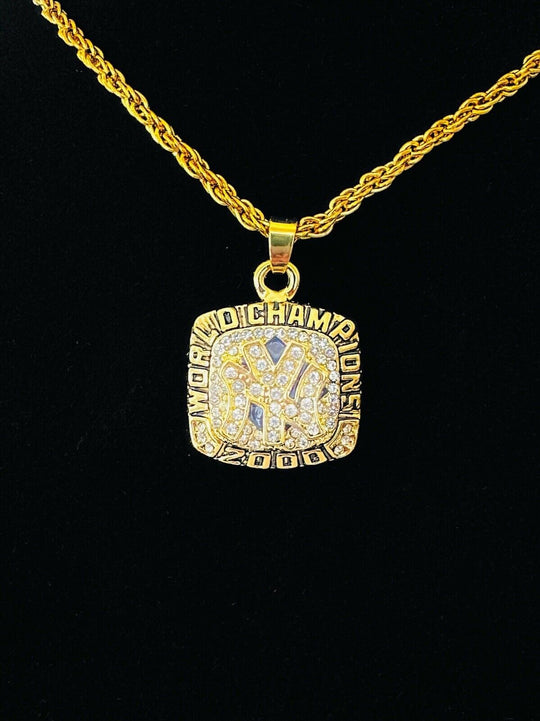 2000 NEW YORK Yankees World Series Championship Pendant Necklace,  SHIP - EB Sports Champion's Cache