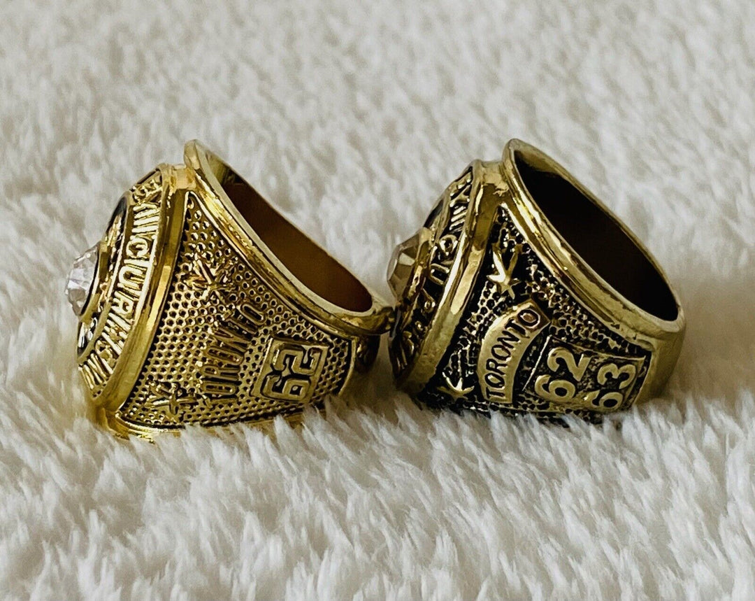 2 PCS Toronto Maple Leafs Stanley Cup Championship Ring Set,  SHIP 1962/63 - EB Sports Champion's Cache