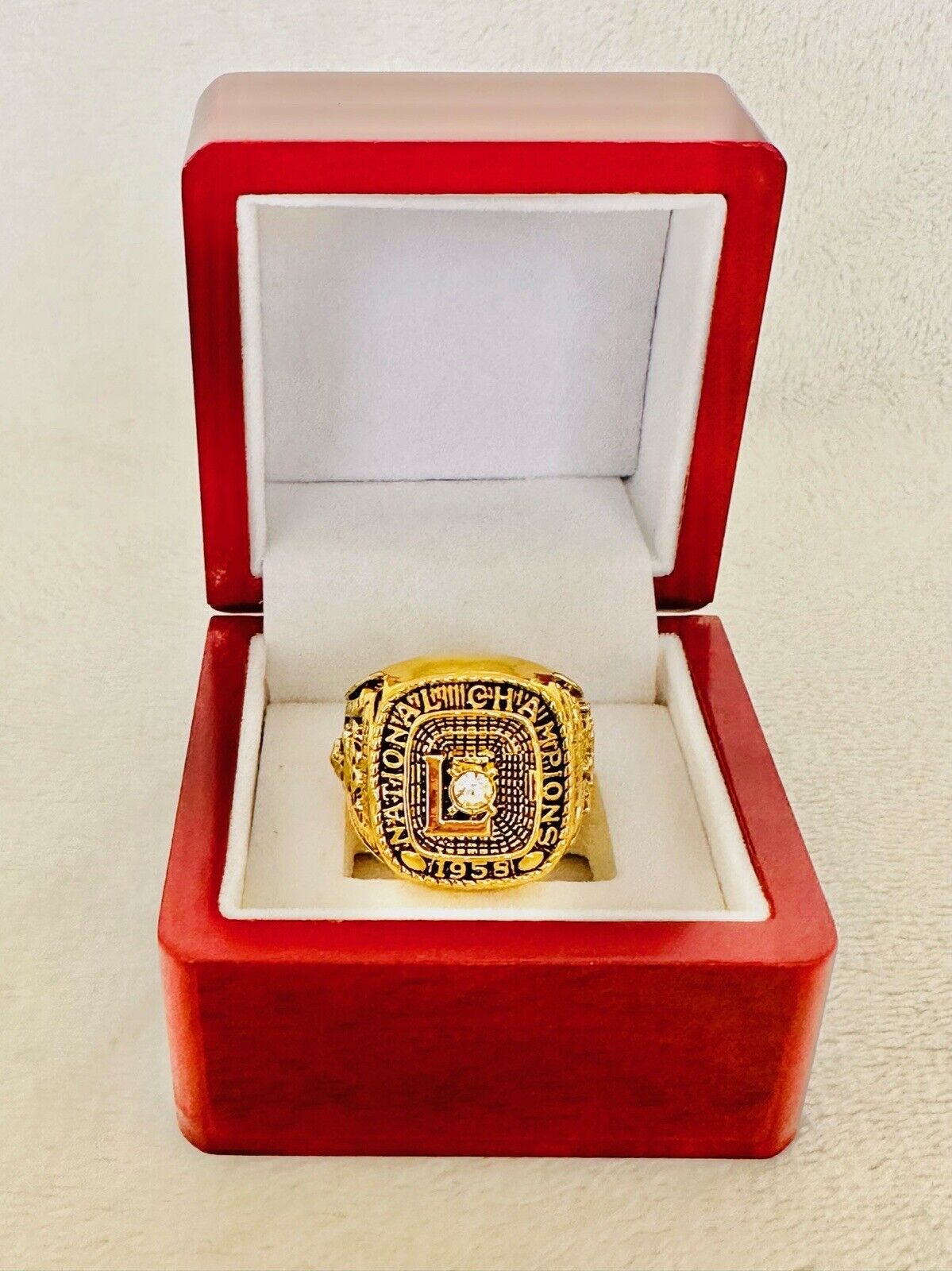 1958 LSU Tigers National Championship Ring W Box, US SHIP - EB Sports Champion's Cache