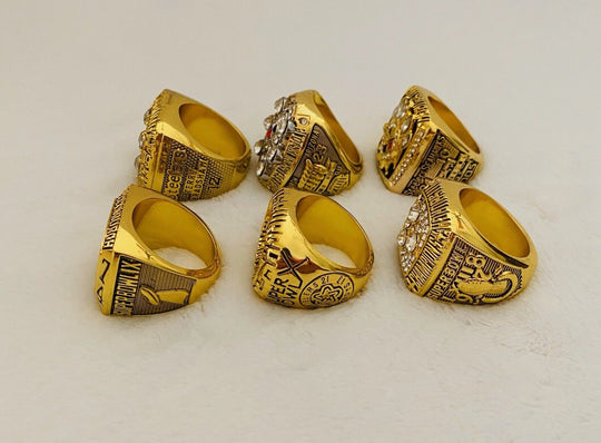 6 PCS Pittsburgh Steelers Ring SB Championship Complete SET, USA SHIP - EB Sports Champion's Cache